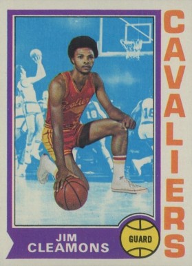 1974 Topps Jim Cleamons #42 Basketball Card