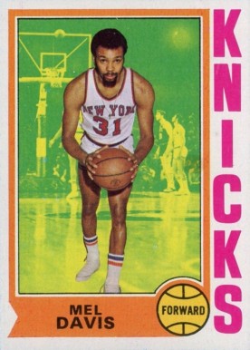 1974 Topps Mel Davis #43 Basketball Card