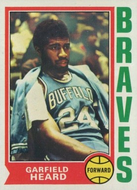 1974 Topps Garfield Heard #44 Basketball Card