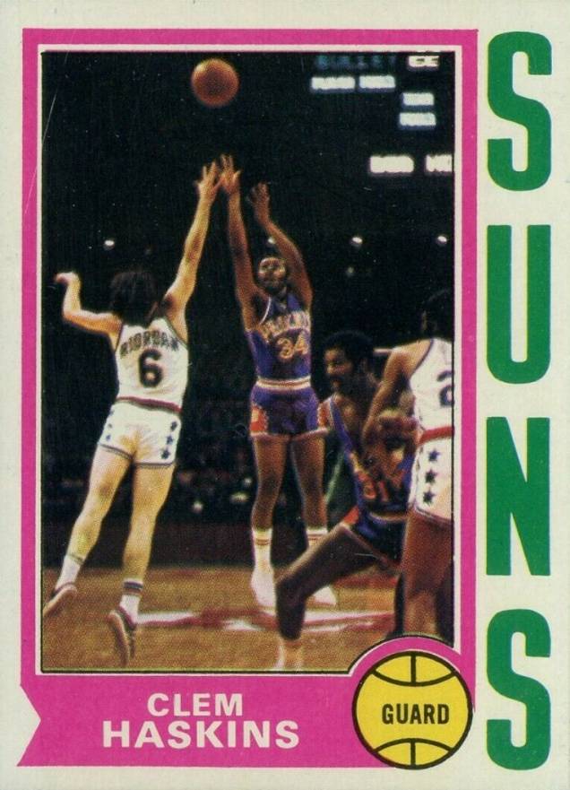 1974 Topps Clem Haskins #62 Basketball Card