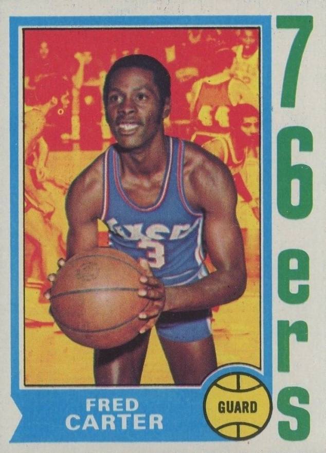 1974 Topps Fred Carter #75 Basketball Card