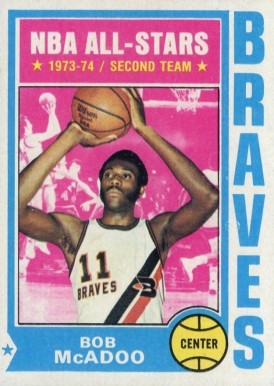 1974 Topps Bob McAdoo #80 Basketball Card