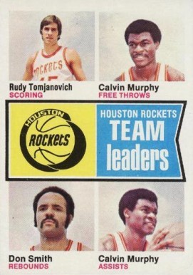 1974 Topps Rockets Team Leaders #88 Basketball Card