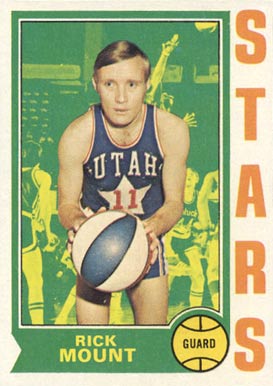 1974 Topps Rick Mount #206 Basketball Card