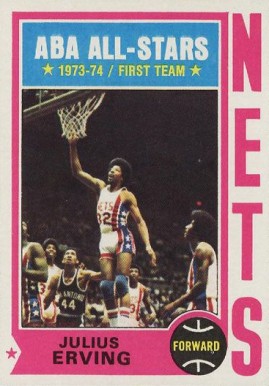 1974 Topps Julius Erving #200 Basketball Card