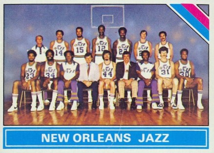 1975 Topps New Orleans Jazz Checklist #214 Basketball Card