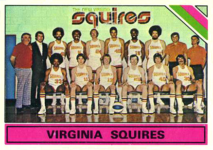 1975 Topps Virginia Squires Team #330 Basketball Card