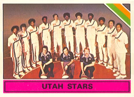 1975 Topps Utah Stars Team #329 Basketball Card