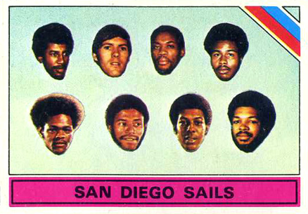 1975 Topps San Diego Sails Team #328 Basketball Card