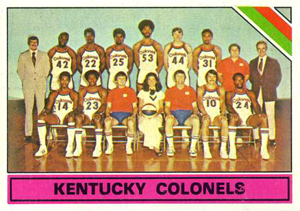 1975 Topps Kentucky Colonels Team #323 Basketball Card