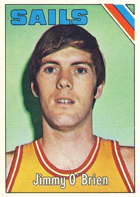 1975 Topps Jimmy O'Brien #317 Basketball Card