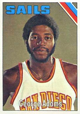 1975 Topps George Adams #264 Basketball Card