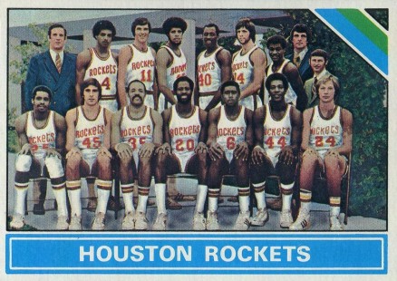 1975 Topps Houston Rockets Checklist #210 Basketball Card