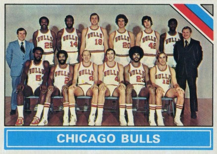 1975 Topps Chicago Bulls Checklist #206 Basketball Card