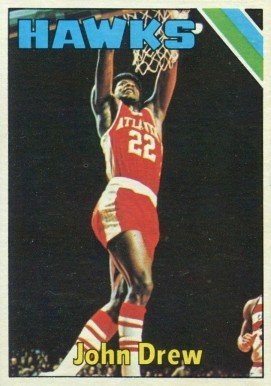 1975 Topps John Drew #134 Basketball Card