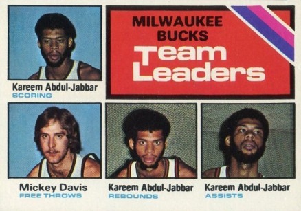 1975 Topps Milwaukee Bucks Team #126 Basketball Card
