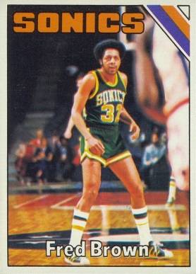 1975 Topps Fred Brown #41 Basketball Card