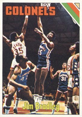 1975 Topps Jim Bradley #304 Basketball Card