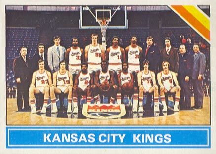 1975 Topps Kansas City Kings Team Checklist #211 Basketball Card