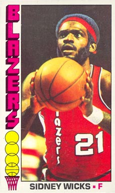 1976 Topps Sidney Wicks #31 Basketball Card