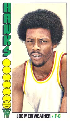 1976 Topps Joe Meriweather #37 Basketball Card