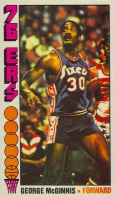 1976 Topps George McGinnis #70 Basketball Card