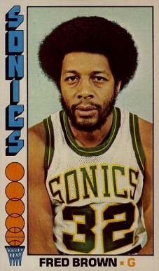 1976 Topps Fred Brown #15 Basketball Card