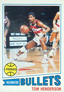 1977 Topps Tom Henderson #93 Basketball Card