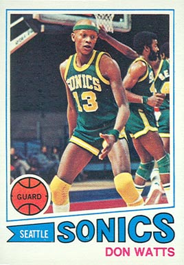 1977 Topps Don Watts #51 Basketball Card