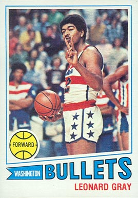 1977 Topps Leonard Gray #7 Basketball Card