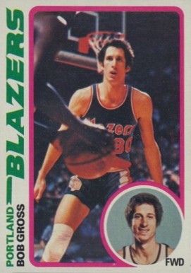 1978 Topps Bob Gross #98 Basketball Card
