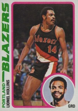 1978 Topps Lionel Hollins #74 Basketball Card