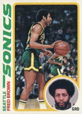 1978 Topps Fred Brown #59 Basketball Card