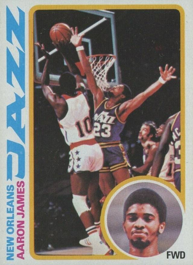 1978 Topps Aaron James #52 Basketball Card