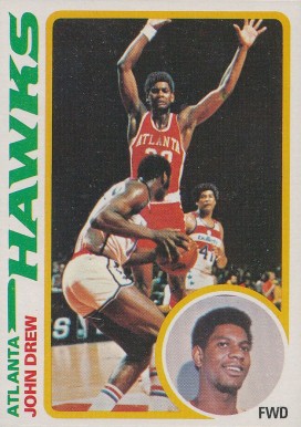 1978 Topps John Drew #44 Basketball Card