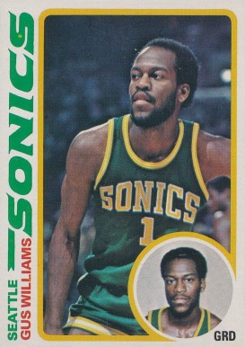 1978 Topps Gus Williams #39 Basketball Card