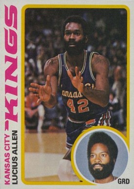 1978 Topps Lucius Allen #6 Basketball Card