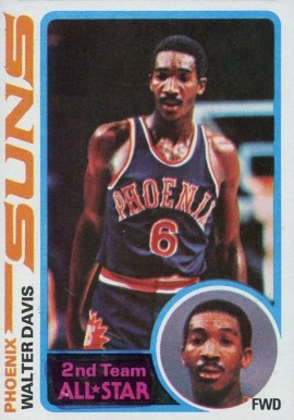 1978 Topps Walter Davis #10 Basketball Card