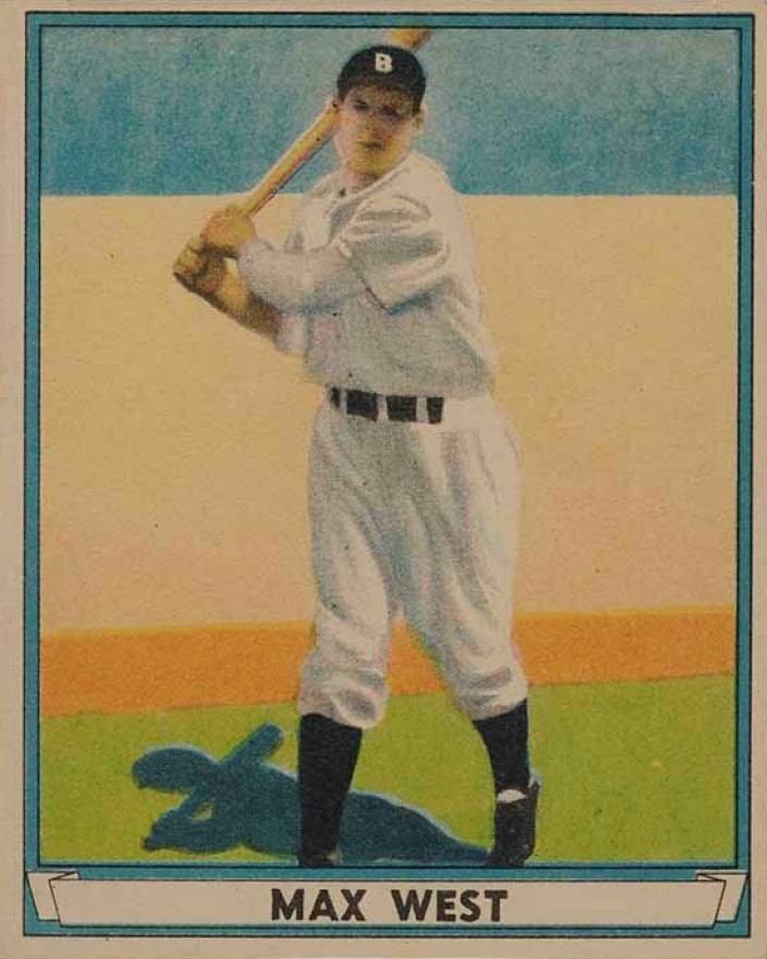 1941 Play Ball Paper Hand-Cut Max West #2 Baseball Card