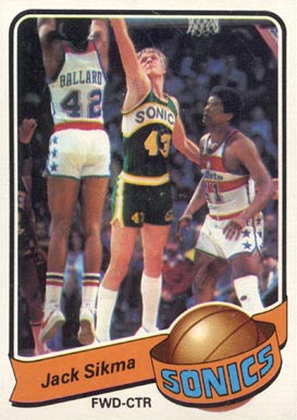 1979 Topps Jack Sikma #66 Basketball Card