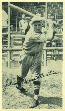 1934 Gold Medal Foods Johnny "Pepper" Martin # Baseball Card