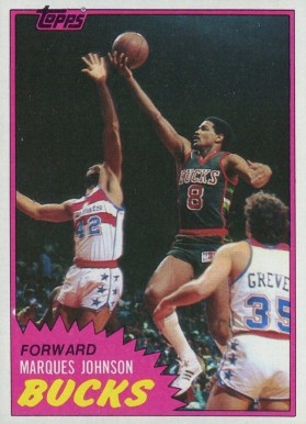 1981 Topps Marques Johnson #24 Basketball Card