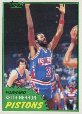 1981 Topps Keith Herron #81 Basketball Card