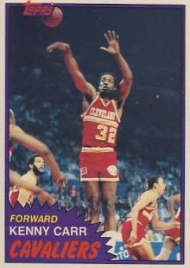 1981 Topps Kenny Carr #72 Basketball Card