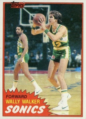 1981 Topps Wally Walker #100 Basketball Card