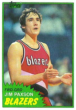 1981 Topps Jim Paxson #87 Basketball Card