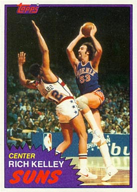 1981 Topps Rich Kelley #81 Basketball Card