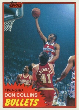 1981 Topps Don Collins #95 Basketball Card