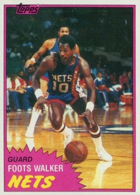 1981 Topps Foots Walker #E83 Basketball Card