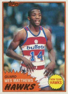 1981 Topps Wes Matthews #69 Basketball Card